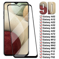 9D szkło ochronne do Samsung Galaxy A02 A12 A22 A32 A42 A52 A72 M02 M12 M32 M42 M62 szkło hartowane F02S F12 F41 F52 F62 Film 1